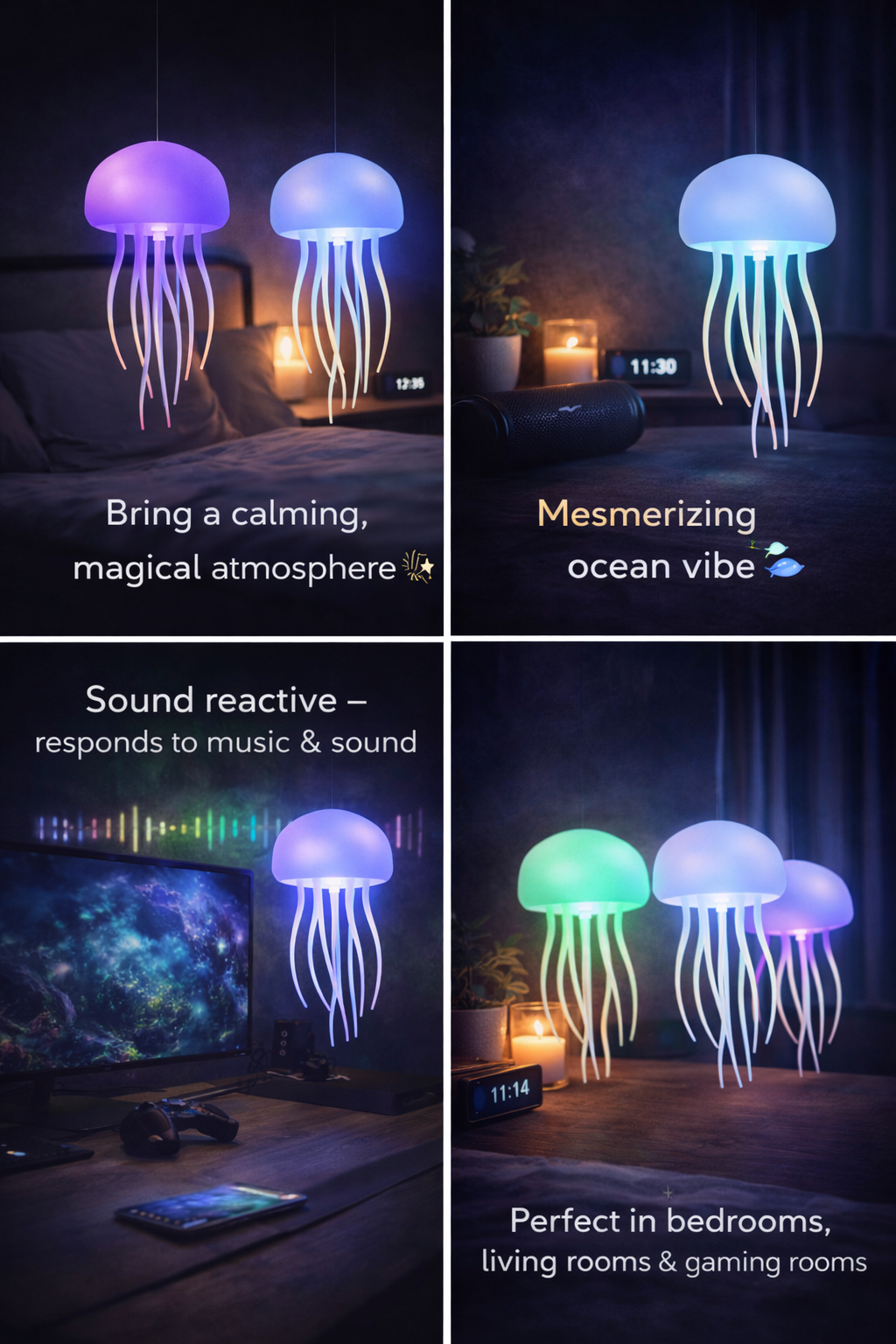 Floating Jellyfish Night Light